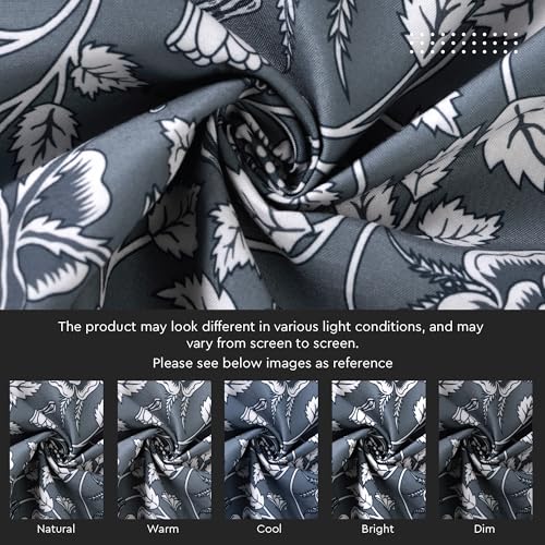 Image of Encasa XO Dining Table Cover Cloth for 4 to 6 Seater | 140x180 cm Rectangular Table Cloth | Water Repellent Polyester Tablecloth for Indoor & Outdoor Use - French Grey Digital Print