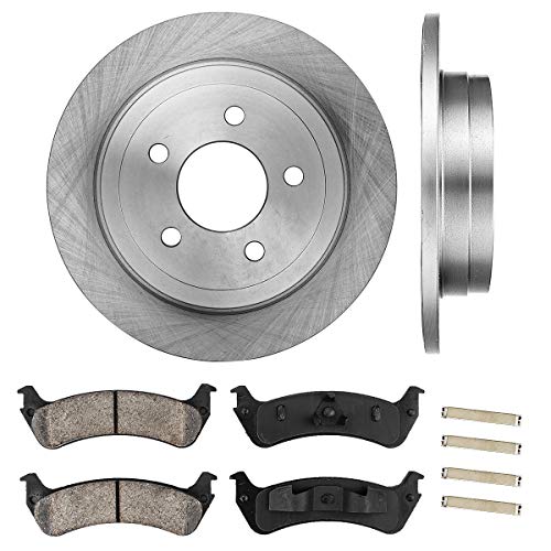 [ Pickup Suv Series ] Callahan Rear 300.4 Mm Premium Oe 5 Lug [2] Brake Disc Rotors + [4] Ceramic Brake Pads + Hardware Crk12809 #TOP20
