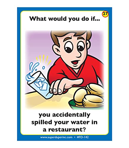 Super Duper Publications | What Would You Do In The Community If… Fun Deck | Social Skills Flash Cards | Educational Learning Materials For Children #TOP2