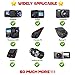 Universal Dash Cam Mount Rear View Mirror Holder with 16 Different Joints Compatible with APEMAN, Falcon F170, Old Shark, Peztio, Rexing V1P, Roav, UGSHDI, Z-Edge and Most Car Dash Camera