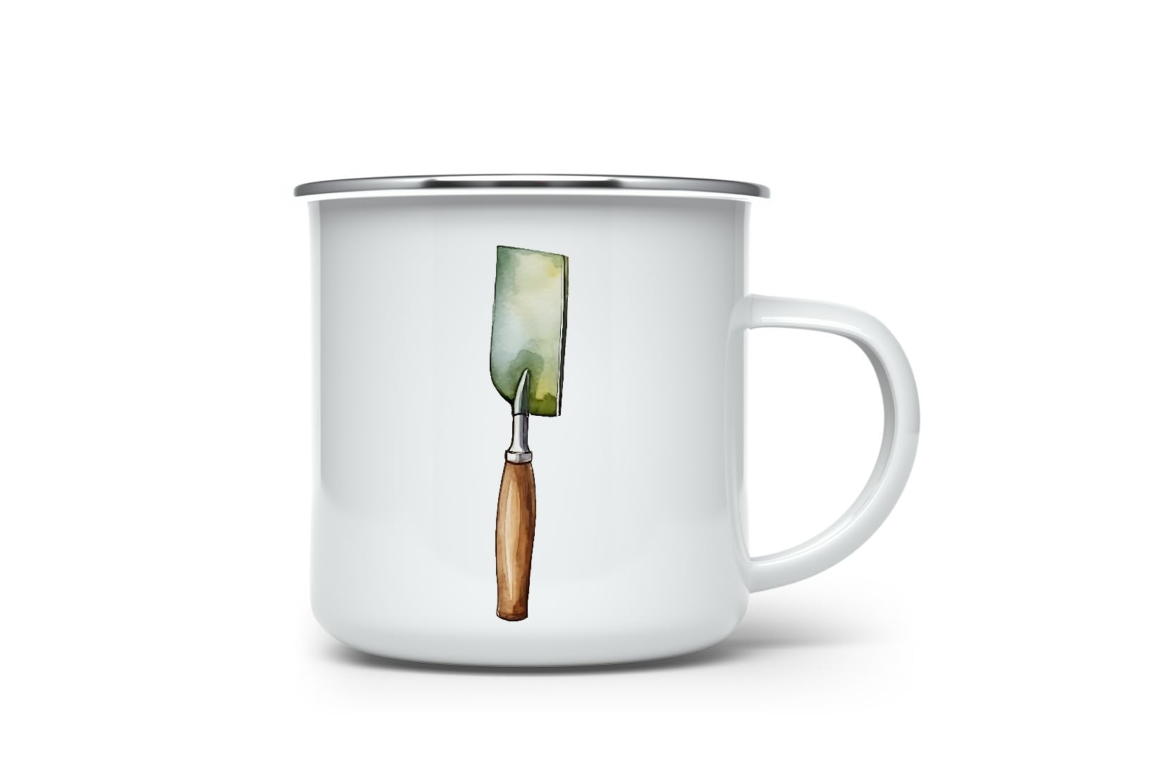 MAXIKIWI - Durable Enamel Coffee or Tea Camping Mug for Indoor Outdoor Use - Gardening Collection - 350ml