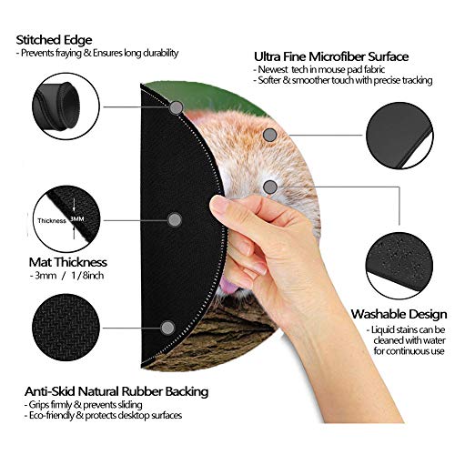 Ronde muismatten, gaming-muismat, puppy's van Chow Chow Pet - genaaide randen - Afbeelding 5