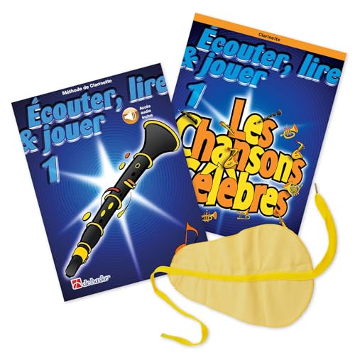 Ecouter, lire & Jouer Méthode de Clarinette Vol. 1 + Les Chansons Célèbres Vol. 1 - ISBN 9789043163101, 9789043107389 ISMN 9790035248638 + Essuie-glace pour Clarinette (Accès audio inclus)