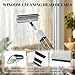 Mesiiloly All-in-One Spray Window Squeegee and Floor Mop, 50