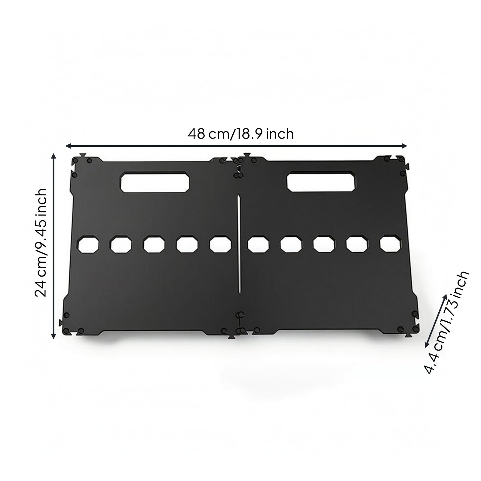 2 Stück Gitarren-Pedalboard Modular Effektpedalboard mit Klettstreifen Höhenverstellbar Effektpedalboard für Gitarristen, Bassisten, Studio, Proberaum