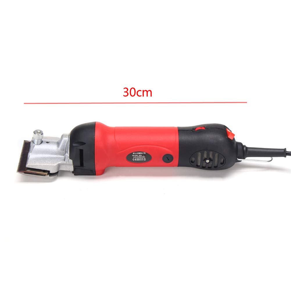 DYTWXG Cesoie elettriche Portatili per Pecore, Forbici per Alpaca, Forbici per Cavalli, Forbici per capre per tosatura, tosatrici per Animali da Pelliccia, tosatura Resistente, 6 velocità Regolabili