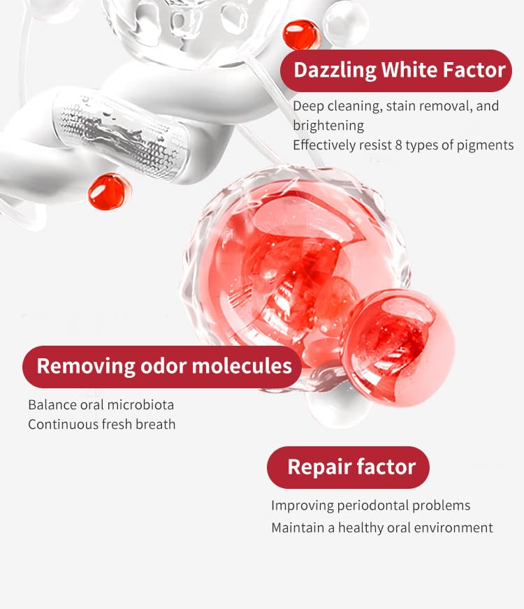 Vista 6 de pistro SP-10 Pasta dental probiótica blanqueadora, súper probiótico-10 aliento fresco, eliminación de manchas, limpieza profunda, pasta dental