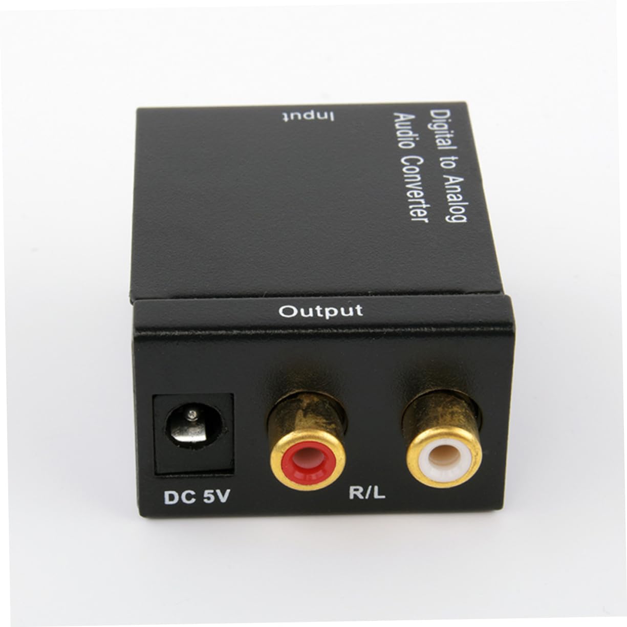 jojofuny 3pezzi Convertitore Audio Digitale Analogico Con Selettore Ottico e Coassiale Facile Installazione e Trasmissione Senza Rumore Compatibile Con Tv e Cuffie Nero