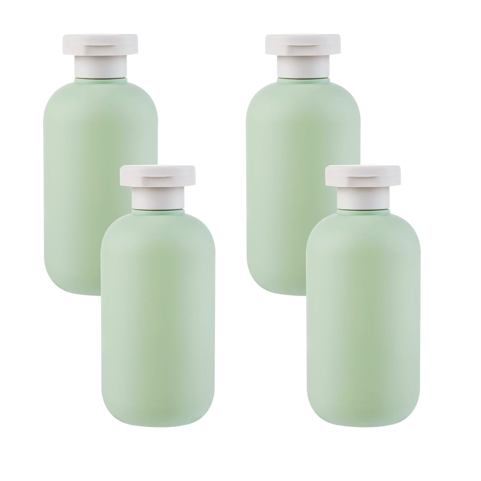 Botella Exprimible con Tapa Abatible 300ml 3 Piezas Recipientes de Viaje Recargables