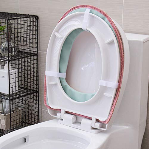 Xinxinchaoshi WC Sitzbezüge WC-Sitzkissen Eindickung Velvet Stitching Stickerei WC-Sitz Warm Kissen WC-Sitz WC Waschmaschine WC-Sitzkissen Toilettensitzabdeckung – Bild 7