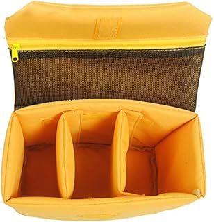 Oxford Waterproof Shockproof Partition Padded Camera Bags SLR DSLR Insert Protection Case for DSLR Shot Or Flash Light (Small)