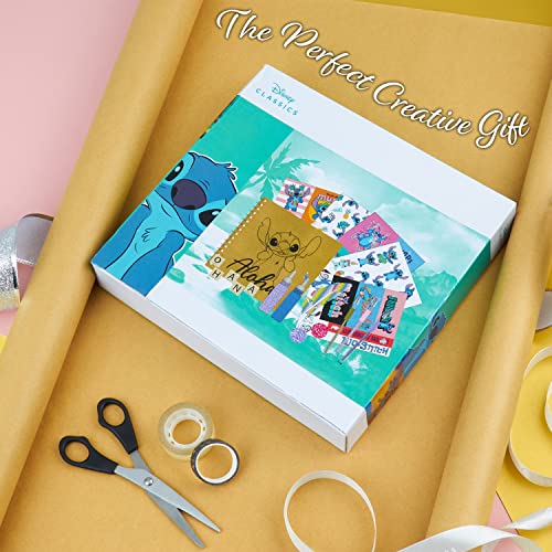 Disney Stitch Scrapbook Kit for Kids DIY Kit with Wito Scrapbook DIY Scrapbooking Accessories Stickers Stamps Gel Pens Glitter Girls Art Set Stitch Gifts for Girls - image 2