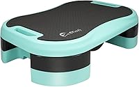 Enovi Aerobic Stepper for Home Exercise: Soft Cushioned Platform, Adjustable 4-6" Heights, Non-Slip, 300lb Capacity