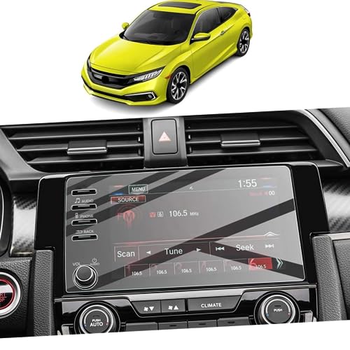 Verre trempé pour écran navigation GPS Civic 2019-2021 avec protection anti-rayures