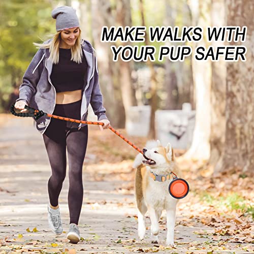 Barkbay Dog Leashes For Large Dogs Rope Leash Heavy Duty Dog Leash With Comfortable Padded Handle And Highly Reflective Threads 5 Ft For Small Medium Large Dogs(Orange) #TOP2