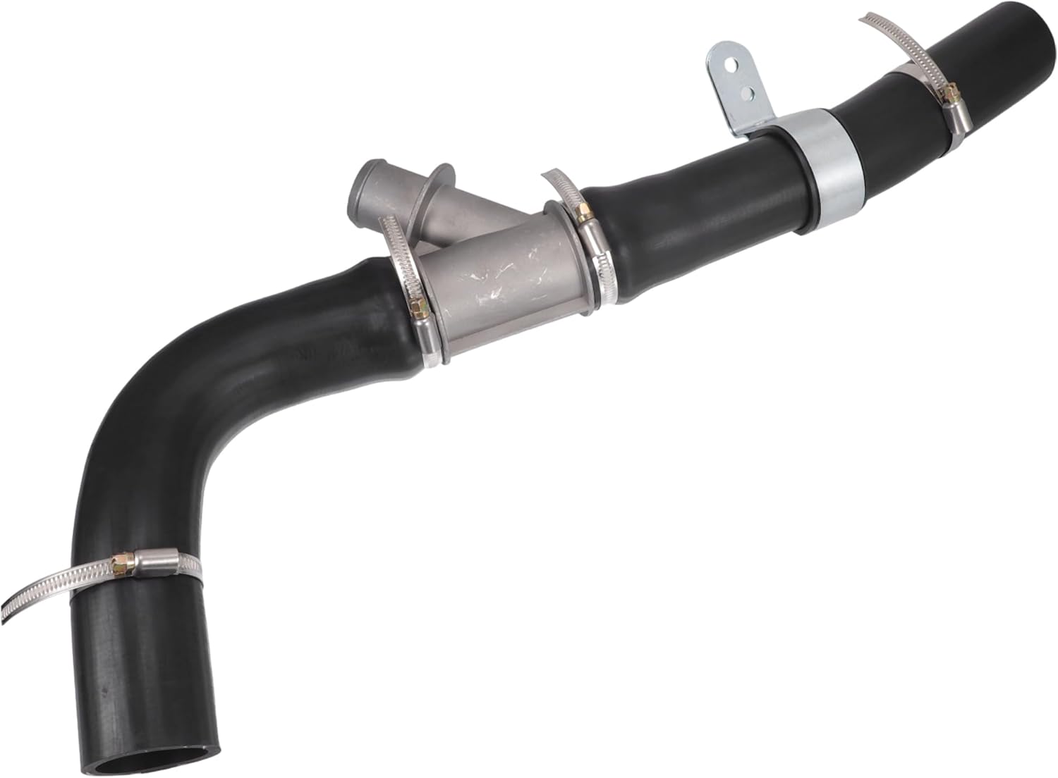 Radiator Coolant Hose, Upper Radiator Inlet Tube No.52014722AB/52014722AD for Ram 2500 3500 4500 5500 6.7L 2013-2014 Rubber Black, 1 Pc