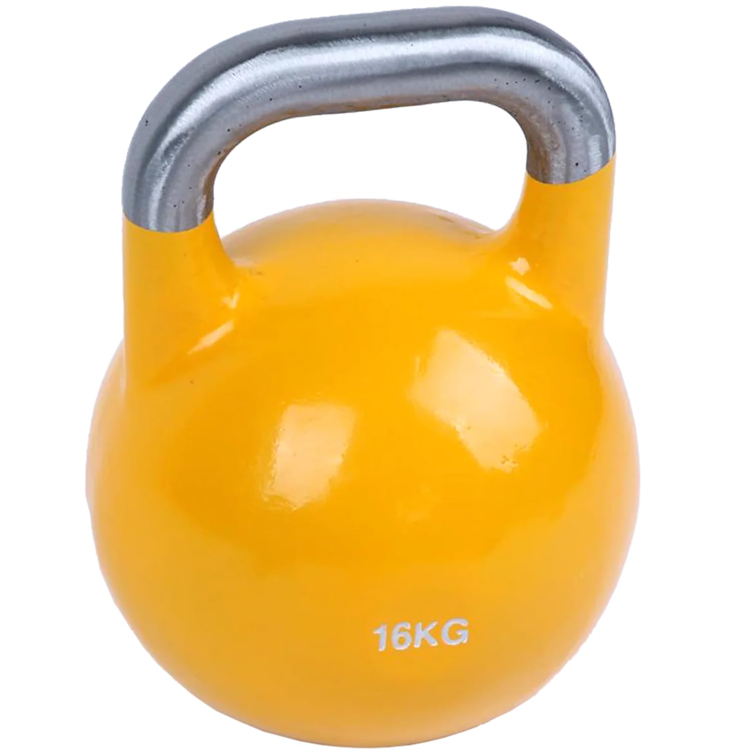 Kettlebell, Competition Style, Professional Grade Steel, Chrome Handle, Multi-Coloured, Indoor/Outdoor Training (12, Kilograms)