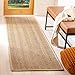 Safavieh Natural Fiber Collection NF115A Herringbone Natural and Beige Seagrass Runner (2'6" x 8')