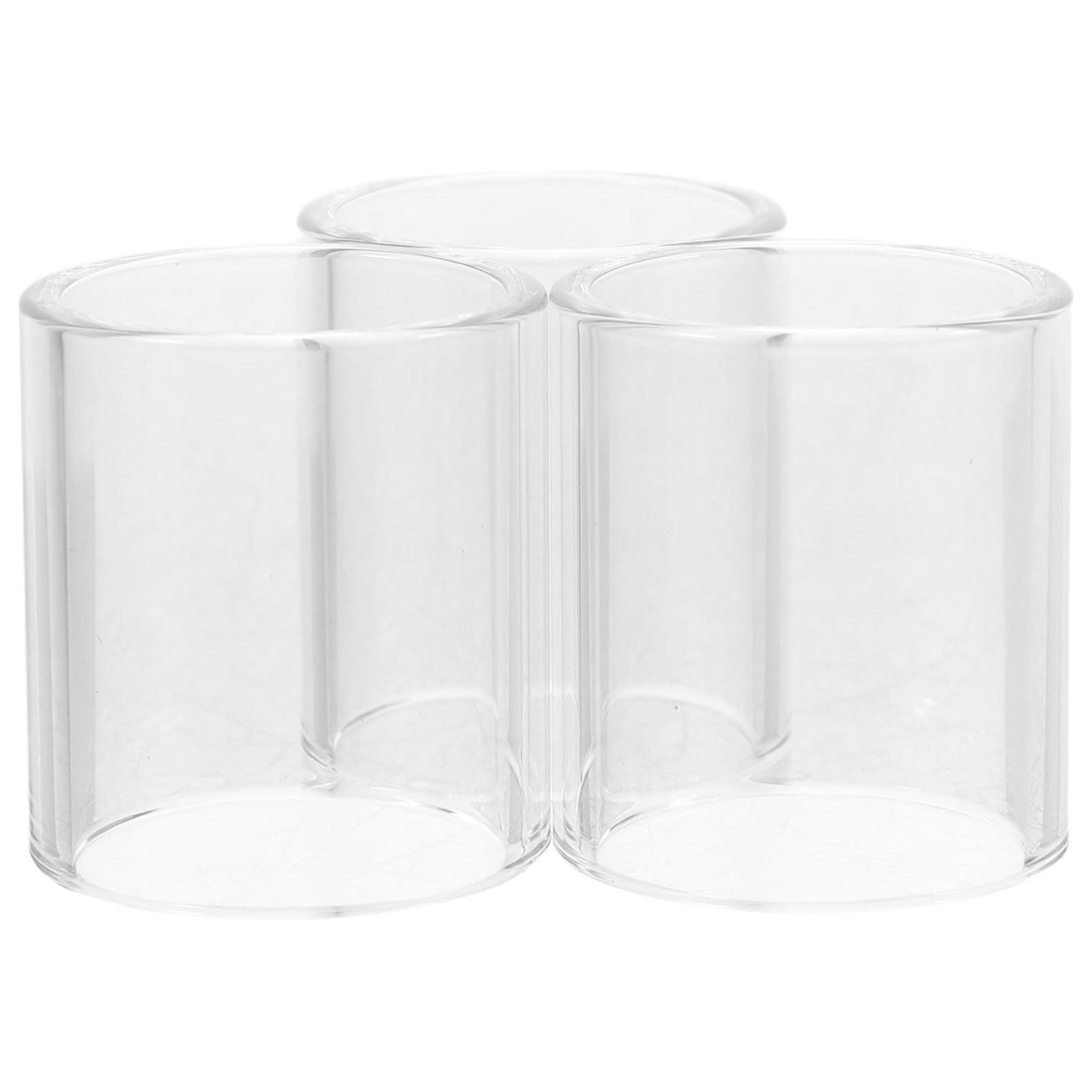 HANABASS Guitar Accessories Set 3pcs Slides Fingertips Ring Small Glass Slide for Boys and Girls