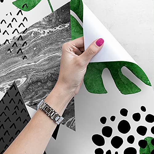 Papier peint stickers muraux Magic-Stick géométrique tropical Coloray - 4