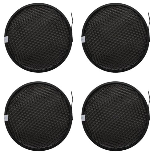 Okhugogo 4X Photo Studio 16.8Cm 60 Degree Honeycomb Grid for 7 Inch Standard Reflector Diffuser Lamp Shade Dish