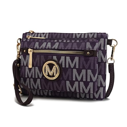 Image of MKF Collection Crossbody Bag for Women, American Flag Shoulder Bag, Vegan Leather Wristlet Bag Handbag Purse by Mia K