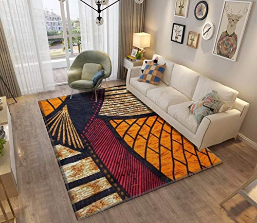 Zoaniml Hot And Warm African Wax Print Area Rugs Non-Slip Floor Mat Doormats Home Runner Rug Carpet For Bedroom Indoor Outdoor Kids Play Mat Nursery Throw Rugs Yoga Mat thumb #1