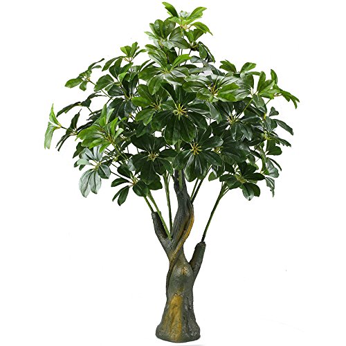 GTIDEA 3.3 Feet Artificial Fortune Tree Silk Plants Real Touch Soft Lush Leaves Home Office Arrangements Indoor Outside Greenery Decor