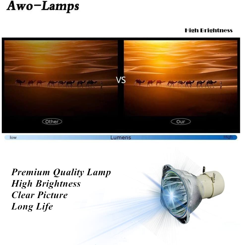 Lámpara de reemplazo AWO RLC-100 para proyector ViewSonic miniatura 4