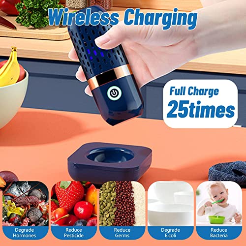 Fruit and Vegetable Washing Machine, Portable Ultrasonic Fruit Food Purifier Household Kitchen Food Cleaner Machine Usb Rechargeable Vegetable And Fruit Cleaner For Home Use - Image 6