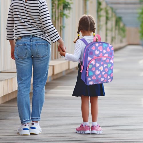Trail maker 15 Inch Kids Backpacks for Boys & Girls | Preschool, Kindergarten, Elementary School Backpacks with Adjustable, Padded Straps (Happy Hearts) - Image 3