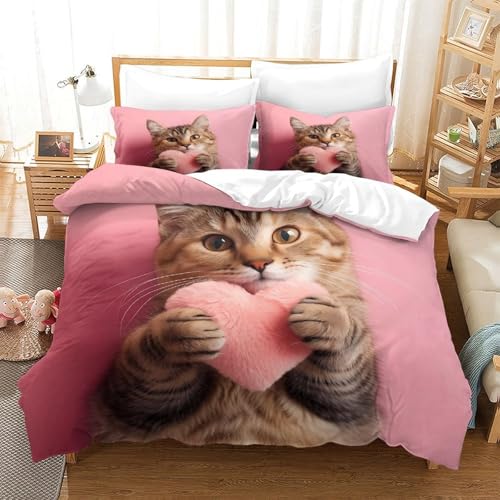 Housse de couette hamster 200x200 cm en microfibre 3D pour lit double - 3