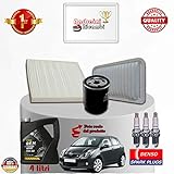  KIT TAGLIANDO FILTRI OLIO CANDELE YARIS II 1.0 12V 51KW 69CV DAL 2009 ->