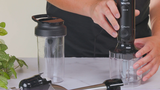 Philips Walita Preto e Inox Mixer Pro - Mix 4 em 1 - SpeedTouch