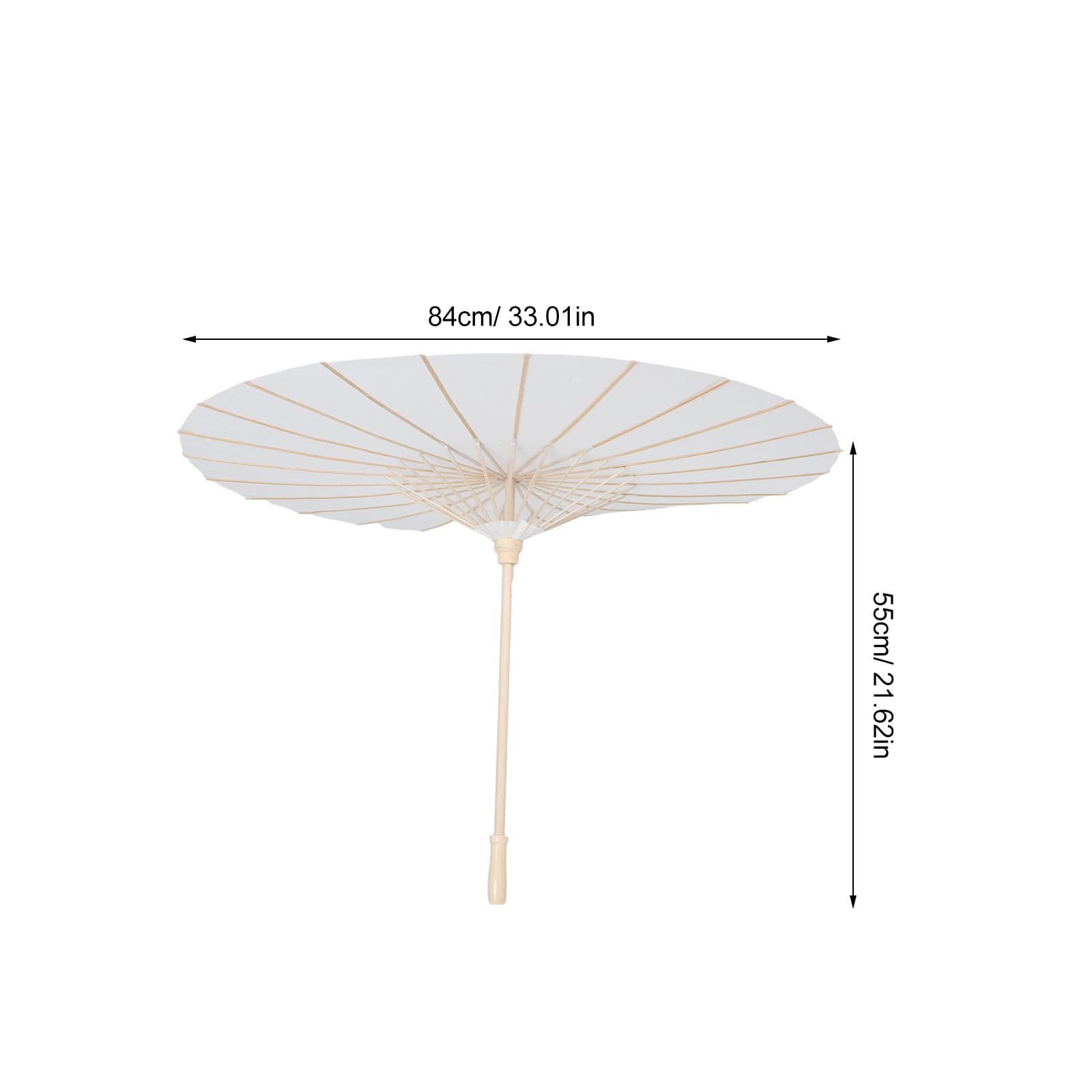 Hochzeits Papierschirm 4 Stück weiße Regenschirme 84 cm für multiple wedding decorations, Indoor Nutzung und Sonnenschutz
