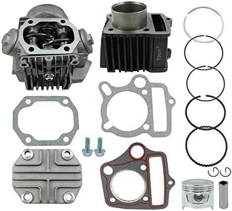 FLYPIG Performance 47mm Cylinder Head&Piston Cylinder Rebuild Repair Kit for Honda ATC70 C70 CT70 TRX70 90 CRF70 XR70 S65 70CC CL70 XL70 SL70 Roketa Kazuma 70cc ATV Dirt Bike Go Kart