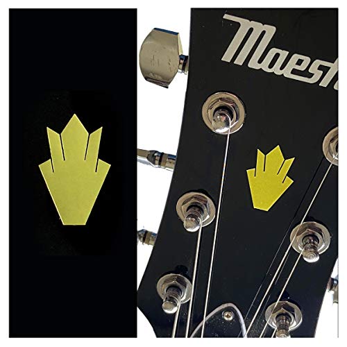 Jacamow Guitar Head Inlay Stickers Set of 2 Closed Crown (Gold)