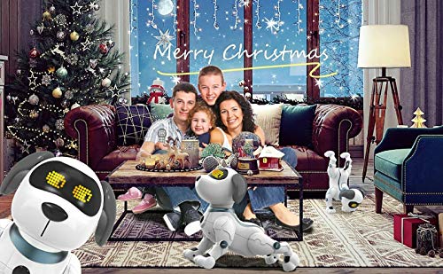 Yangers Juguetes para Perros Inteligentes interactivos con Control Remoto Mando, para Bailar Cantar Robot para niños, acciones electronico programables controladas por Voz Caminar Sentarse