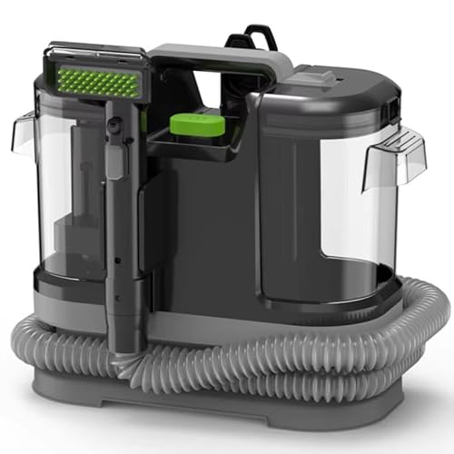 450W Carpet Cleaner Machines, Portable carpet cleaner with Handheld Pet Brush, PHandheld owerful Deep Stain Removal 1.8L Capacity Twin Tank Spot Washer, for Pet Hair,Area Rugs,furniture,Car