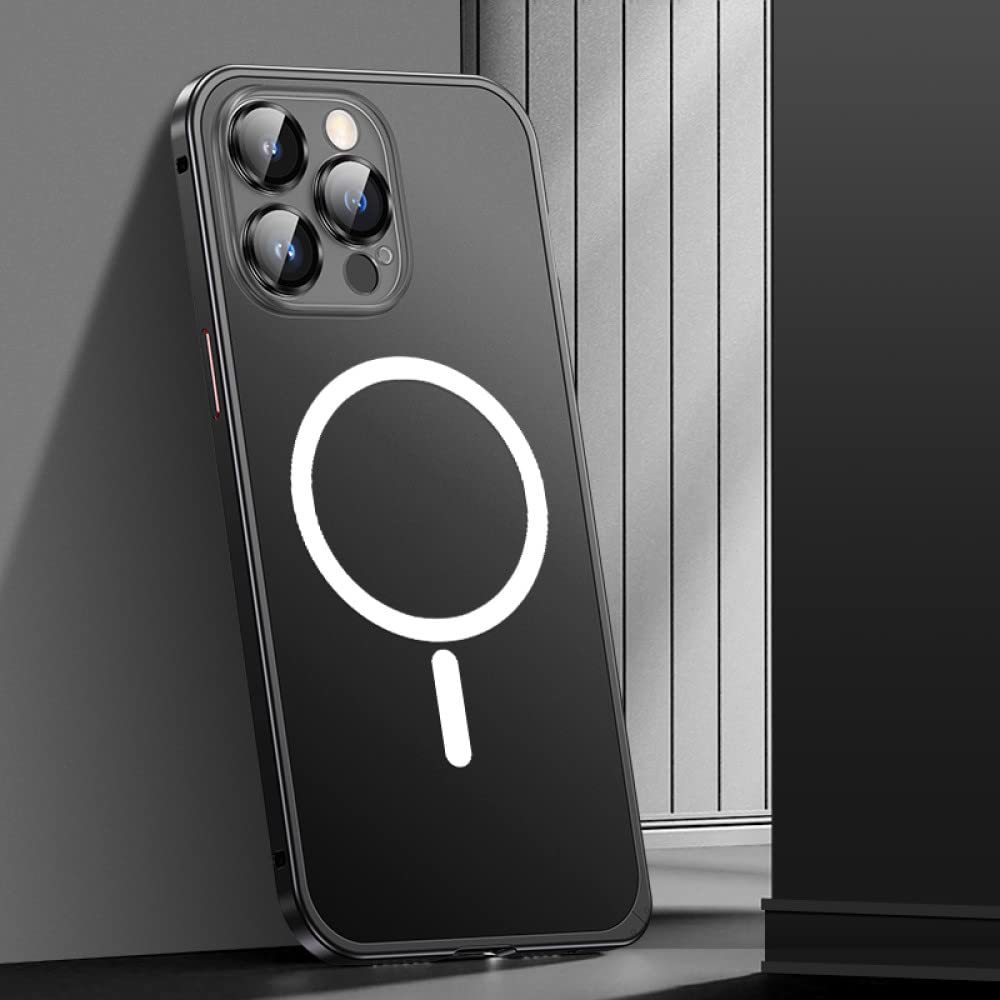 Coque iPhone 14 Pro noir magnétique pour le bureau et les trajets - 7