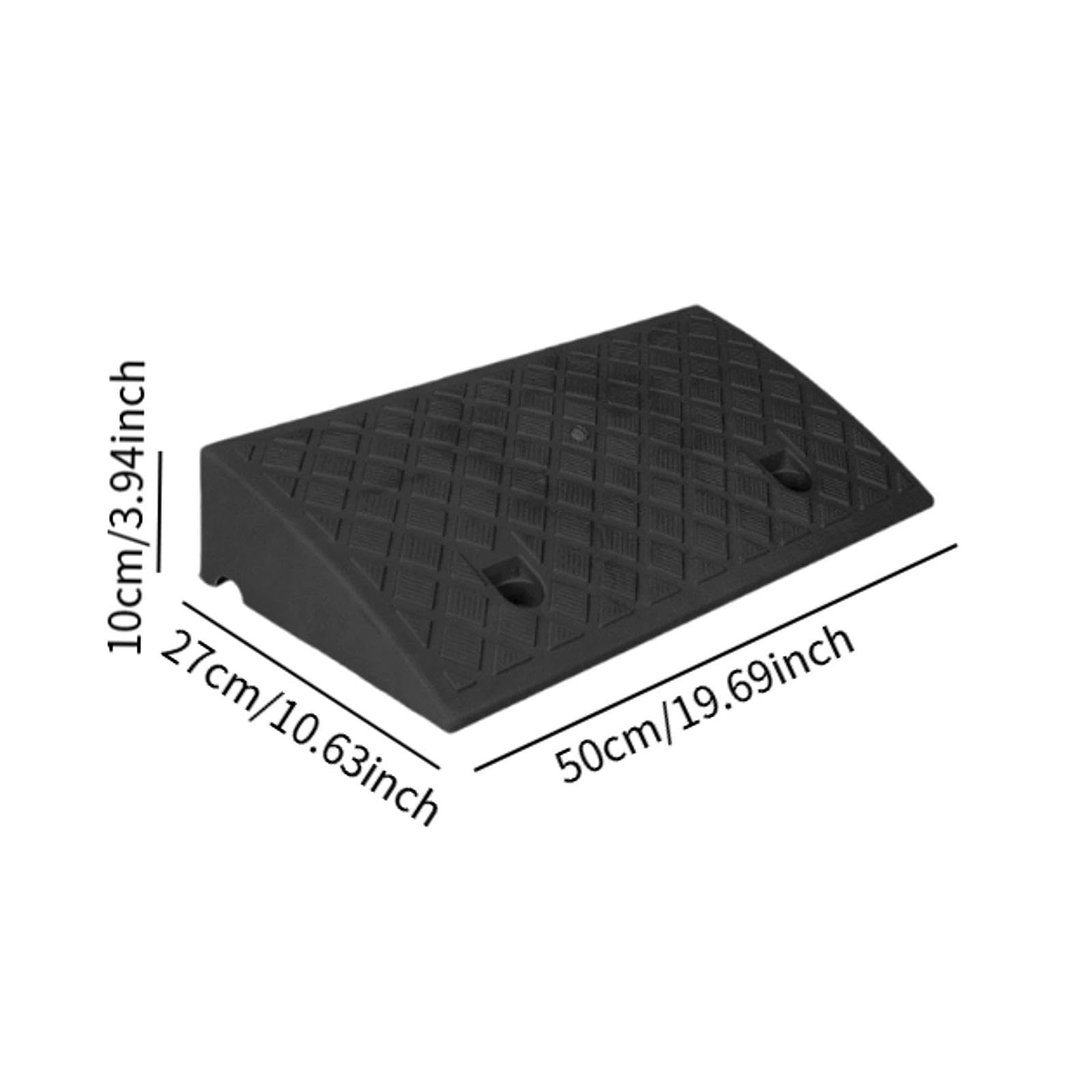 MagiDeal Rampa per marciapiede, soglia, rampa, versatile, per uso interno, robusta, antiscivolo, per auto, tosaerba, marciapiedi, Altezza 10 Cm