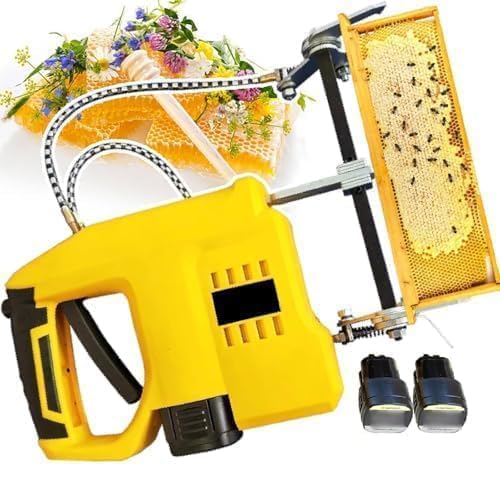 Beehive Frame Shaker, strumento di raccolta del miele senza fili con velocità regolabile e morsetto di sicurezza per apiari