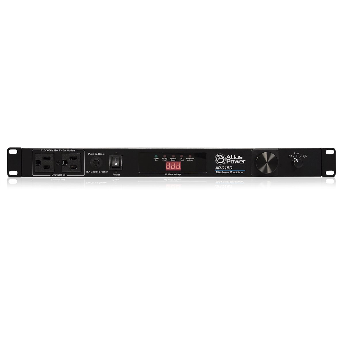 Atlas Sound AP-C15D 15 Amp Power Conditioner with 10 Outlets