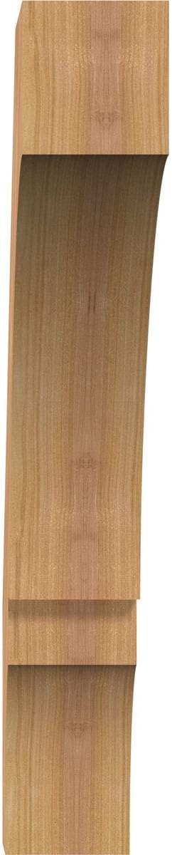 Ekena Millwork BRC04X22X22BOA00SWR 3 1/2"W x 22"D x 22"H Balboa Smooth Knee Brace, Western Red Cedar