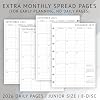 newestor 2026 Daily Planner Refills for 8-Discbound Planners - Daily Schedule & To Do List, Monthly Tabs, 8-Disc Punches, Junior Size