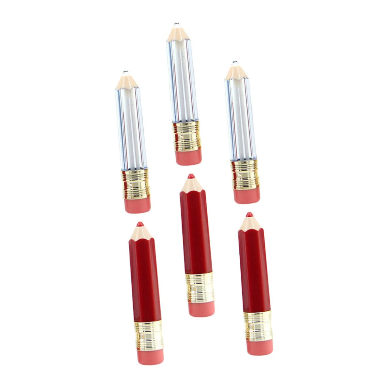 Ipetboom 4 Sätze Lipgloss Lippenstift Leere Tube Lipgloss Klar Aufpolsternder Füllung Für Damen Leckerer Behälter Tuben Bulk Klares 6 Stück * 4