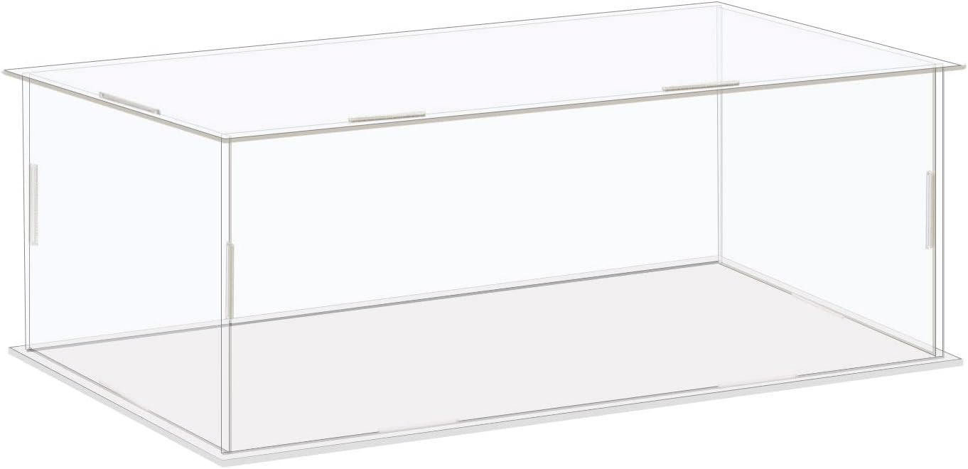MECCANIXITY Acrylic Display Case Box Clear Dustproof Protection Showcase 8.3x4.3x4.3 Inch for Collectibles Display