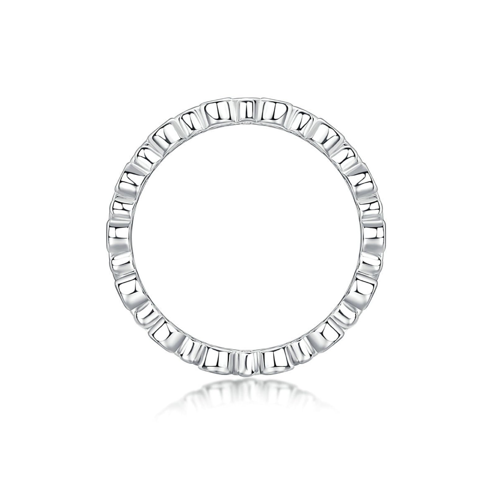 9K 14K 18K białe złoto pasujące pierścionki, pierścionek damski 1,7 x 1,7 mm Moissanit Def 0,78 ct bez kamienia szlachetnego