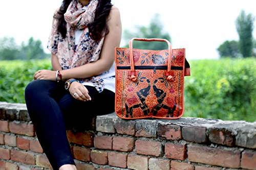 Indian Handmade Leather Ethnic Vintage Tribal Shoulder Bag Purse3