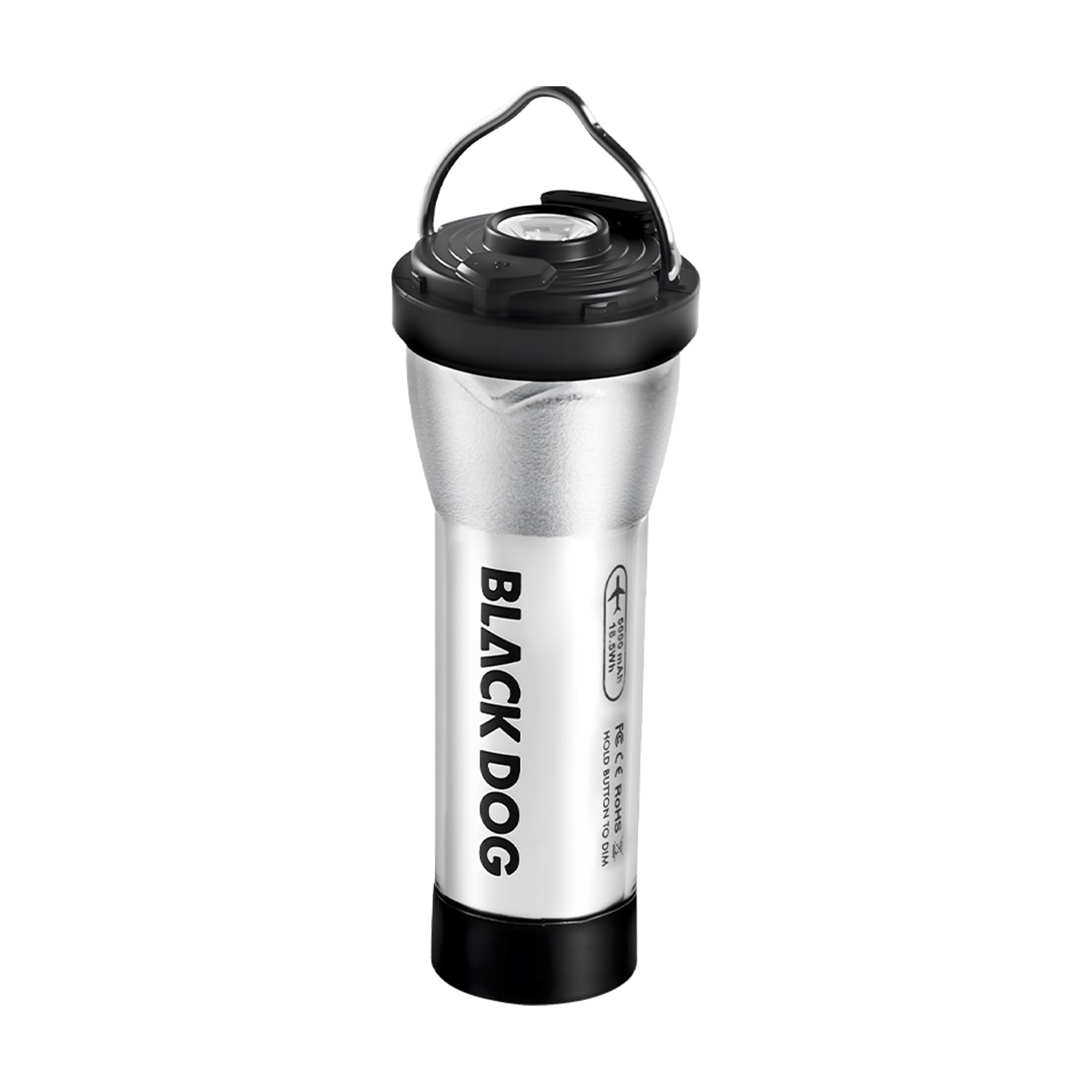 Blackdog, mini lanterna da campeggio a LED, 3 modalità di illuminazione, torcia ricaricabile ultraleggera, luce notturna portatile con oscuramento continuo, luce di emergenza resistente all'acqua per